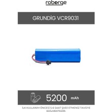 Roborge Grundig VCR9031 Robot Süpürge Uyumlu Batarya 5200 mAh - Muadil Ürün