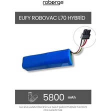 Roborge Anker Eufy Robovac L70 Hybrid Robot Süpürge Uyumlu Batarya 5800 Mah - Muadil Ürün