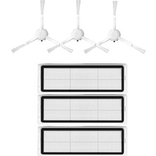 Roborge Dreame D10 Plus Gen 2 Robot Süpürge Uyumlu 6'lı Yedek Parça Seti