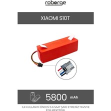 Roborge Xiaomi Vacuum Mop S10T (STFCR01SZ) Robot Süpürge Uyumlu Batarya 5800 Mah - Muadil Ürün