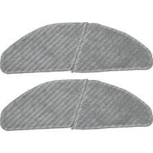 Roborge Midea S8+ Robot Süpürge Uyumlu 2'li Mop Bezi-Yedek Parça Seti