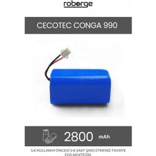 Roborge Cecotec Conga 990 Robot Süpürge Uyumlu Batarya 2800 Mah - Muadil Ürün