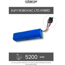 Roborge Anker Eufy Robovac L70 Hybrid Robot Süpürge Uyumlu Batarya 5200 Mah - Muadil Ürün