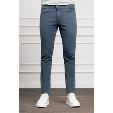 Morven  Erkek Marine Jean Slim Fit Dar Kesim Pantolon