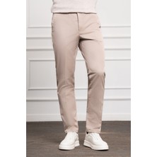 Morven  Erkek Bej Dynamic Fit Chino Pantolon