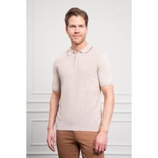 Morven  Erkek Kemik Trend  Polo Yaka Dinamik Fit Rahat Kesim T-Shirt