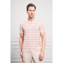 Morven  Erkek Kiremit Trend Dynamic Fit Rahat Kesim Polo Yaka T-Shirt