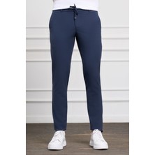  Erkek Lacivert Slim Fit Jogger Pantolon