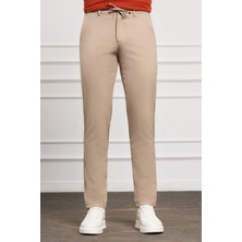 Morven  Erkek Bej Slim Fit Jogger Pantolon
