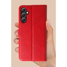 Newface Samsung Galaxy A36 Kılıf Trend S Plus Kapaklı Kılıf - Kırmızı Ynsmr