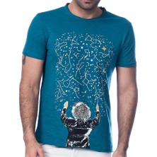 Scorp Graphics Milky Way Baskılı Erkek Tişört