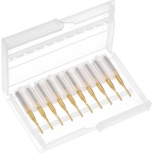 Steellaar Pcb Makinesi Için 10 Adet Titanyum Kaplama Karbür, 1/8 Inç Şaft 1.4mm (Yurt Dışından)