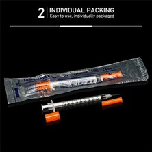 Steellaar Iğneli Insülin Şırıngası 30G 1 Ml/cc 1/2-Inç (13MM) (Yurt Dışından)