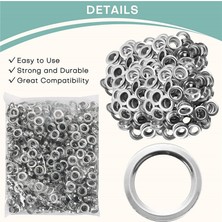 Timeless Tre Grommet ve Rondela 500 Adet, 2 Kit, Deri Çantalar Için Banner (Gümüş, 1/2 Inç) (Yurt Dışından)