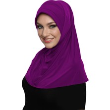 ELYSIANfidan Takmatik Sade Fuşya Hazır Türban Tesettür Havuz Bonesi Namaz Örtüsü