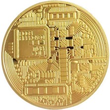 Bitcoin Metal Hatıra Parası, 40MM. Çapında Metal