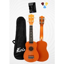 FU-21OR Soprano Ukulele Turuncu Renk Kolay Taşınabilir ve Eğlenceli Müzik Deneyimi 21 inç