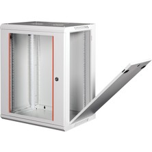Lande 15U 19" Duvar Tipi Rack Kabinet – Genişlik: 600 mm | Derinlik: 450 mm – Açık Gri