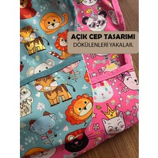 Baby Uzun Kollu Mama Önlüğü - Pembe | Blw Uyumlu, Sıvı Geçirmez, Ipsiz Güvenli Tasarım