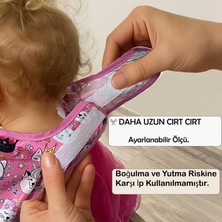 Baby Uzun Kollu Mama Önlüğü - Pembe | Blw Uyumlu, Sıvı Geçirmez, Ipsiz Güvenli Tasarım