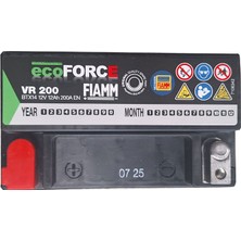 Fiam Ecoforce Akü Agm Start Stop 12V 12 Amper VR200