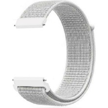 Huawei Watch 3 - 3 Pro ile Uyumlu Kordon Cırt Cırtlı Spor Kumaş Kayış