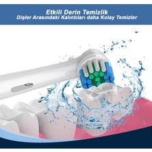 24sat 16'Li Elektrikli ve Şarjlı Diş Fırçası Kafası Oral B ile Uyumlu