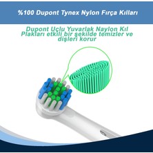 24sat 16'Li Elektrikli ve Şarjlı Diş Fırçası Kafası Oral B ile Uyumlu