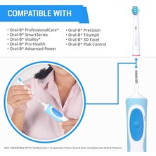 24Sat Oral-B Için Yedek Diş Fırçası Kafaları, Oral B Braun Elektrikli Diş Fırçası ve Şarjlı Diş Fırçası 4 Adet Başlık