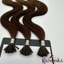 Kozmanka Koyu Ombreli Dalgalı Doğal Keratin Kaynak Saç 60 Adet