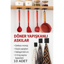Deliksiz Montaj Pratik Askı Kancası – 10 Adet