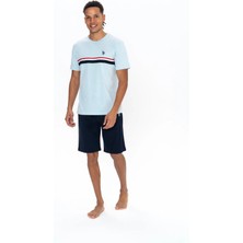 U.s. Polo Assn. U.s. Polo Assn. Erkek Şortlu Bisiklet Yaka Pijama Takımı - ARASS18W86W9W