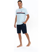 U.s. Polo Assn. U.s. Polo Assn. Erkek Şortlu Bisiklet Yaka Pijama Takımı - ARASS18W86W9W