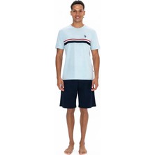 U.s. Polo Assn. U.s. Polo Assn. Erkek Şortlu Bisiklet Yaka Pijama Takımı - ARASS18W86W9W