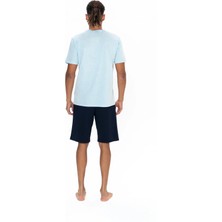 U.s. Polo Assn. U.s. Polo Assn. Erkek Şortlu Bisiklet Yaka Pijama Takımı - ARASS18W86W9W