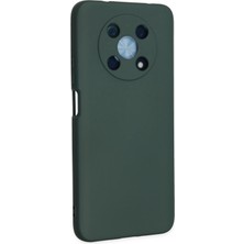 Newface Huawei Nova Y90 Kılıf Nano Içi Kadife Silikon - Koyu Yeşil Bstmy
