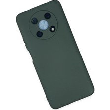 Newface Huawei Nova Y90 Kılıf Nano Içi Kadife Silikon - Koyu Yeşil Bstmy