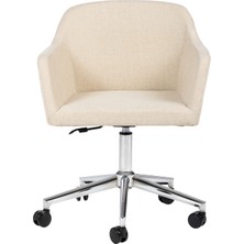 Tolina Çalışma Sandalyesi ve Ofis Koltuğu ( Baby Face Kumaş / Krom Metal Ayak )