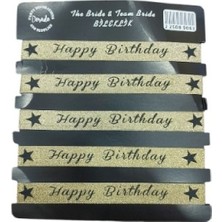 5'li Bileklik Happy Birthday Gold Doğum Günü Parti Süsü Bilekliği
