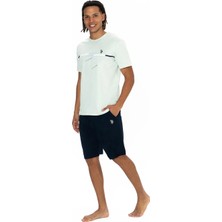 U.s. Polo Assn. U.s. Polo Assn. Erkek %100 Pamuk Şortlu Pijama Takımı - ARASS18W88W2W