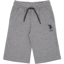 U.S. Polo Assn. Erkek Çocuk Gri Melanj Örme Şort 50298078-VR086