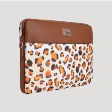 Leopar Desenli Laptop & Macbook & Ipad Kılıfı