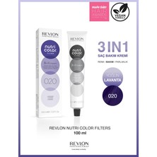 Revlon Nutri Color Filters 020 Lavender – Mor, Lavanta Tonları İçin Renk Yenileyici ve Parlaklık Veren Saç Maskesi 100 ml
