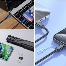 Cep Tipi 60W Bas Aç Type-C,iphone Şarj,micro USB Hızlı Şarj Data Kablo Seti