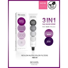Revlon Nutri Color Filters 200 Violet – Mor ve Eflatun Tonları İçin Renk Yenileyici ve Parlaklık Veren Saç Maskesi 100 ml