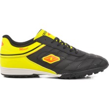 Siyah Sarı Büyük Numara Erkek Halı Saha Ayakkabısı 250 M