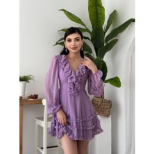 Nidam Butik Osıes Fırfırlı Elbise