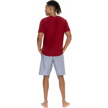U.s. Polo Assn. U.s. Polo Assn. Erkek Bordo Şortlu %100 Pamuk Ev Giyim - ARASS18W87W5W
