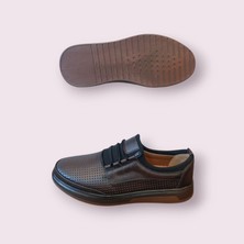 Delikli Deri Hava Alan Yazlık Ortapedik Spor Casual Sneaker Ayakkabı