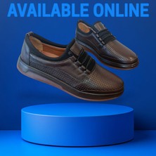 Delikli Deri Hava Alan Yazlık Ortapedik Spor Casual Sneaker Ayakkabı